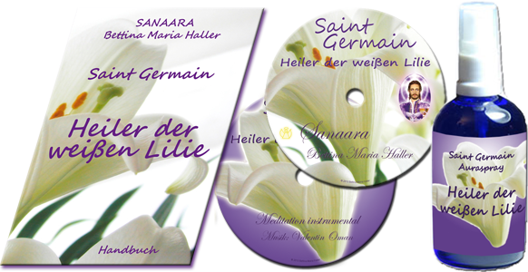 Seminarset Heiler der weißen Lilie mit Handbuch, CDs und Auraspray